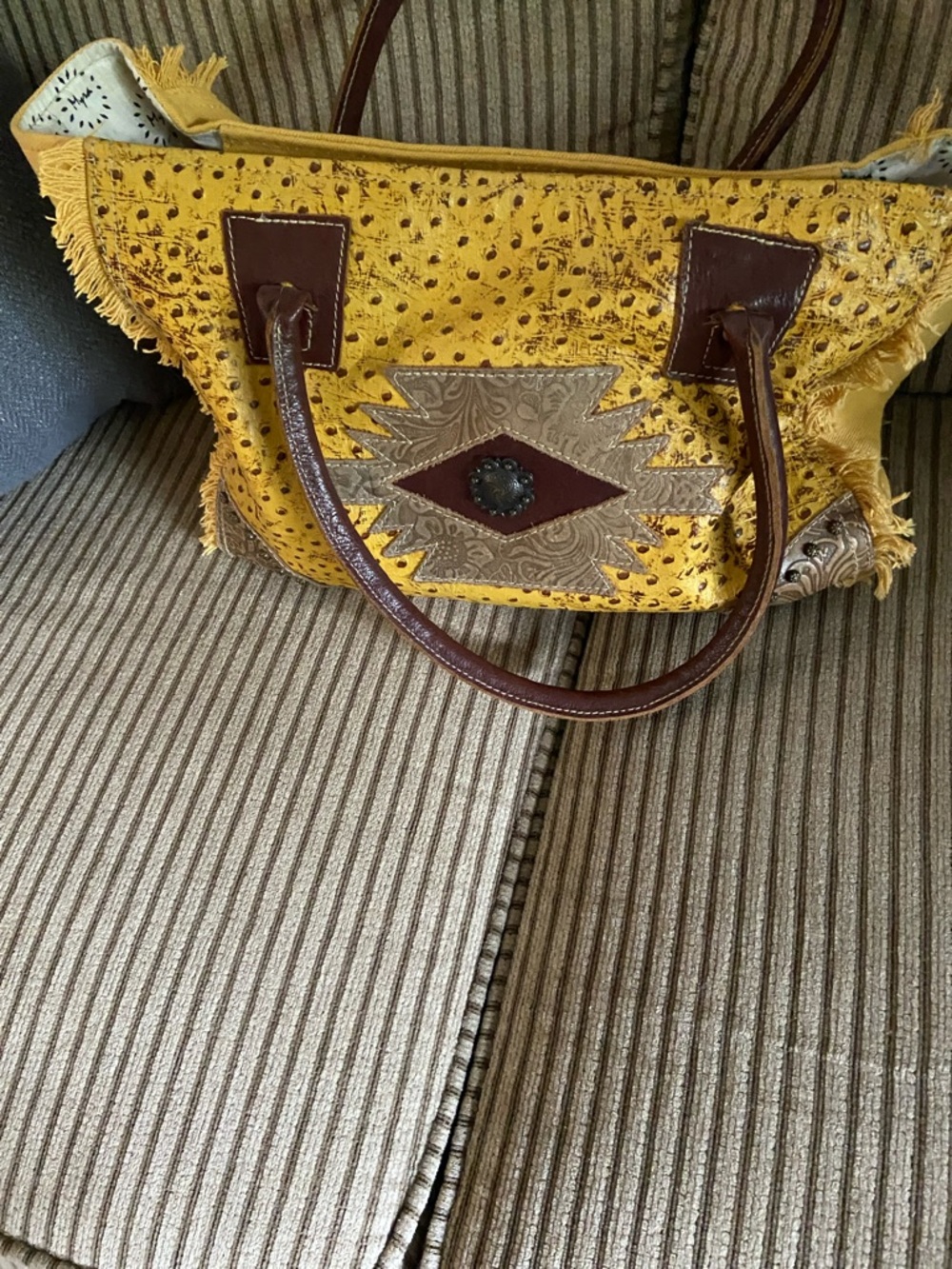 A Taxi Cab Yellow Myra Bag